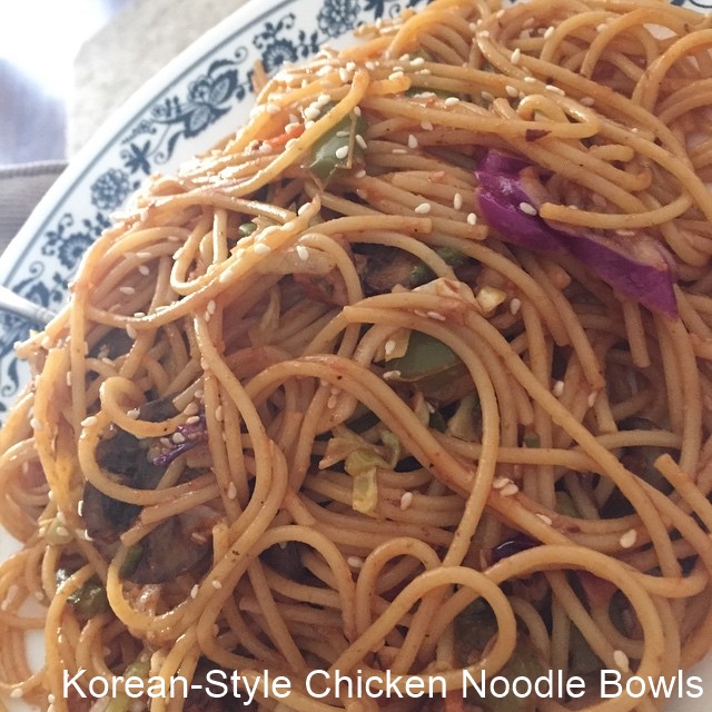 Korean-Style Chicken Noodle Bowls