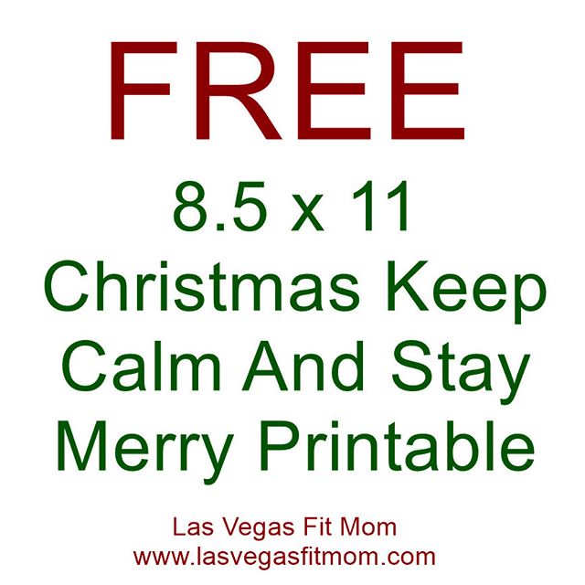 December is finally here and ready to bring you some #Christmas printable awesomeness! I wanted to share this #FREE CHRISTMAS “Keep Calm And Stay Merry” #PRINTABLE with YOU! Download yours here: http://lasvegasfitmom.com/free-christmas-keep-calm-and-stay-merry-printable/ (link in profile)