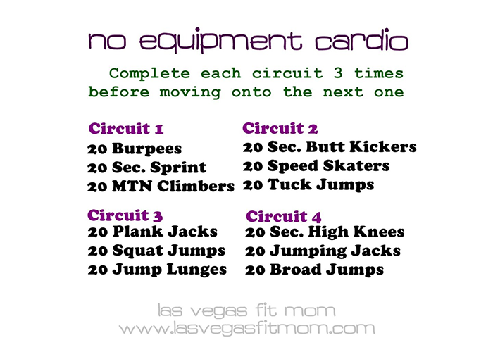 An Easy No Equipment Cardio Workout to Try - Las Vegas Fit Mom